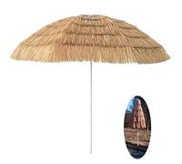 Tropical Hawaiian Beach Straw Umbrella, Outdoor Waterproof Sun Shade for Garden Pool Patio Umbrellas Round se