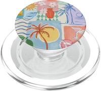 Tropical Heat Beachy Collage PopSockets PopGrip per MagSafe