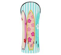 Tropical Hibiscus Surfboard Golf Club Head Cover Set Headcover con numero Tag per Driver Fairway Hybrid Legno Golf regali