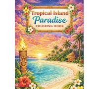 Tropical Island Paradise Coloring Book