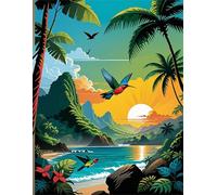 Tropical Jungle 1500 Piece Jigsaw Puzzles for Adults, Colourful, Challenging & Brainteasing Adult puzzles 1500 Pieces Birds, Fun jigsaws for The Whole Family 34x22 inch