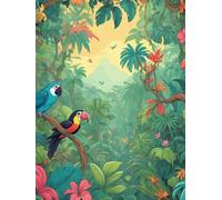 Tropical Jungle Notebook - Exotic Grid Journal with Toucans: Aesthetic Grid Notebook | 110 Pages | Fun Tropical Toucan Theme