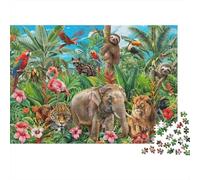 Tropical Jungle Wildlife Puzzle 1000 Pezzi Per Adulti Riduzione Dello Stress Puzzle Difficile Scelta Amazon Gioco Di Logica in Cartone Spesso 70x50cm/1000pcs