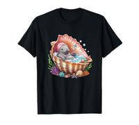 Tropical lamantino in Seashell Spa Relax Beach Day Maglietta