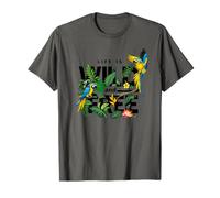 Tropical Macaw Parrots Jungle Nature Bird Design Life Quotes Maglietta