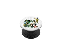 Tropical Macaw Parrots Jungle Nature Bird Design Life Quotes PopSockets PopGrip Adesivo