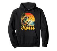 Tropical Maui Hawaii Sea Turtle Hawaiian Vacation Souvenir Felpa con Cappuccio