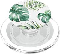 Tropical Monstera & Palm - Isola botanica Boho Beach Style PopSockets PopGrip per MagSafe