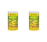 Tropical NANOVIT GRANULAT 250ml / 175g - Mangime per avannotti e Piccoli Pesci d'acquario sotto Forma di granuli affondanti (Confezione da 2)
