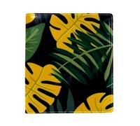 Tropical Palm - Copertina per libro sostituibile, riutilizzabile, in pelle PU, adatta per notebook da 24,9 x 27,9 cm