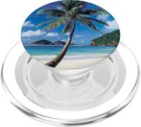 Tropical Palma Albero Spiagga Mare Oceano PopSockets PopGrip per MagSafe