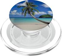 Tropical Palma Albero Spiagga Mare Oceano PopSockets PopGrip per MagSafe