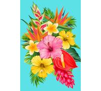 Tropical Paradise: Stylish 6x9 100 page floral notebook for work, school, & everyday writing