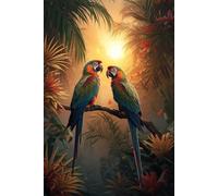 Tropical Parrots & Exotic Jungle Notebook: Rainforest - Themed Lined Journal for Travel Notes, Creative Writing, and Nature Lovers - 6x9, 120 Pages