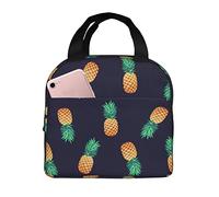 Tropical Pines Borsa termica per il pranzo per le donne Contenitore per il pranzo riutilizzabile Uomo Contenitori per alimenti Borse termiche portatili Borsa per snack riutilizzabile per ragazze Ragaz