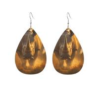 Tropical Rhino And Dove Orecchini Da Donna Moda Orecchini In Pelle Divertenti Accessori Per Tutti I Giorni Festa Della Mamma Donne