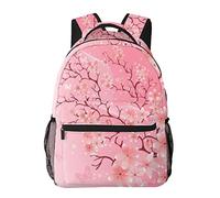 Tropical Sea Beach Palm Tree Sunset Zaini per bambini Borse per la scuola di grande capacità 16 pollici Portatile Laptop Bookbag Zaino Casual per ragazzi e ragazze di 1 ° - 6 ° grado, Fiori di