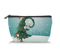 Tropical Seaby, trousse per trucchi da donna, spiaggia tropicale hawaiana, borsa per il trucco di grande capacità, organizer per accessori da viaggio, blu giallo, Verde Rosso_6, Taglia unica, Beauty