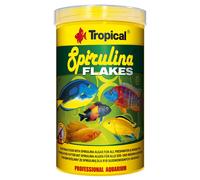 Tropical Spirulina Flakes 1000 ML Mangime per Pesci Fiocchi Dolce E Acqua Marina