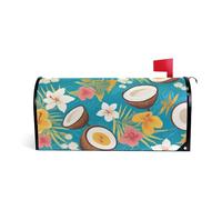 Tropical Summer Coconuts Decorative mailbox coperture magnetiche per l'estate unica cassetta postale per San Valentino dimensioni standard Caja de correos