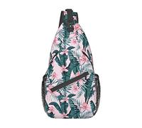 Tropical Summer Floarl Flowers Zaino a tracolla Borsa a tracolla Borsa a tracolla a tracolla Palestra Ciclismo Escursionismo Zaino da viaggio per uomo Donna
