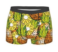 Tropical Summer Fruit Uomo Boxer A Pantaloncino Resistente Biancheria Intima Comodi Boxer per Estivo Quotidiano Sport XXL