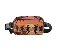 Tropical Summer Party Tramonto Moda Cerniera Fanny Pack Sling Bag per piccoli uomini d'affari Multiuso con Cinghia Regolabile per Viaggi Shopping Running mariconeras de cintura para hombre