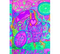 Tropical Toucan, 200 Unlined, Bubble-Detailed, 8x11 Page, Hardcover Journal, Art Pad, Sketchbook, Drawing Book: Made With Hand-Drawn And Created Art ... Linder @ MaryEMade And Tammy Thomas @ TammyT