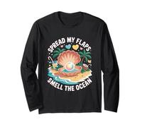 Tropicale Prendere in Giro diffondere Il Mio lembo, odorare l'oceano Divertente Shell Maglia a Manica