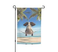 tropicale Swing elefante 45x30cm bandiera decorativa esterna poliestere bandiera esterna perfetta per la decorazione del giardino o del patio