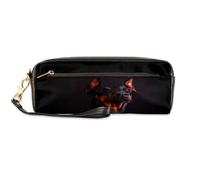 TropicalLife Astuccio per matite con cane in pelle PU, per bambini, ragazze, ragazzi, uomini, donne, cani di razza Doberman, astuccio per matite con cerniera, astuccio per cancelleria e cosmetici,