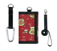 TropicalLife Avocado Christmas Cute Wallet Slim Small Pocket Money Organisers Bag Avocado Leggero Portatile Cambiamento Borsa