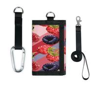 TropicalLife Blackberries Portafoglio sottile piccolo tasca organizer denaro borsa more frutta leggero portatile borsa cambiamento