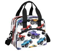 TropicalLife Borsa termica per il pranzo, con motivo mostro colorato, impermeabile, capienza 14 l, per lavoro, scuola, picnic, attività all'aperto
