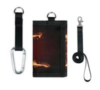 TropicalLife Burning Fire K Portafoglio Sottile Piccola Tasca Organizzatori di Soldi Borsa K Leggero Portatile Cambiamento Borsa