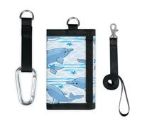 TropicalLife Carino Ocean Animal Delfino Portafoglio Sottile Piccola Tasca Organizzatori di Soldi Borsa Leggero Portatile Cambiamento Borsa