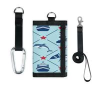 TropicalLife Carino Ocean Pattern Portafoglio Sottile Piccola Tasca Organizzatori di Soldi Borsa Leggero Portatile Cambiamento Borsa