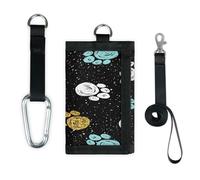 TropicalLife Cute Paws Print Wallet Slim Small Pocket Money Organisers Bag Paws Pattern Lightweight Portable Change Purse