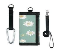 TropicalLife Daisy Wallet Slim Small Pocket Money Organisers Bag Daisy Flowers Leggero Portatile Cambiare Borsa