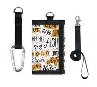 TropicalLife Diverse Lingue Ciao Modello Portafoglio Sottile Piccola Tasca Organizzatori di Soldi Borsa Leggero Portatile Cambiamento Borsa