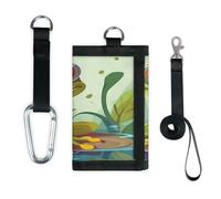 TropicalLife Divertente portafoglio a forma di rana con animali, sottile, piccola tasca, organizer per denaro, borsa leggera e portatile