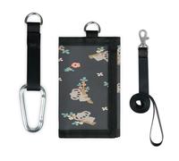 TropicalLife Divertente portafoglio con koala, sottile, piccola tasca organizer per denaro, borsa leggera e portatile