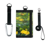 TropicalLife Farfalla Primavera Fiore Portafoglio Sottile Piccola Tasca Soldi Organizzatori Borsa Primavera Leggero Portatile Cambiamento