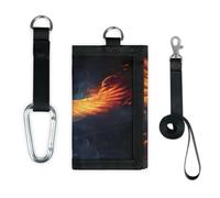 TropicalLife Fire Phoenix Pattern Wallet Slim Small Pocket Money Organisers Bag Leggero Portatile Cambiamento Borsa