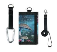 TropicalLife Funghi Fantasy Foresta Portafoglio Sottile Piccola Tasca Organizzatori di Soldi Borsa Leggero Portatile Cambiamento Borsa