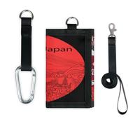 TropicalLife Geisha - Portafoglio da donna giapponese, sottile, con tasca piccola, organizer per denaro, borsa leggera e portatile