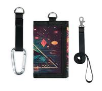 TropicalLife Geometria Magic Eye Sign Portafoglio sottile piccola tasca organizer per denaro borsa leggera portatile borsa cambiamento