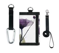 TropicalLife Hope Flowers Wallet Slim Small Pocket Money Organisers Bag Flowers Floral Lightweight Portable Change Purse