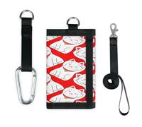 TropicalLife Lucky Cat carino portafoglio sottile piccola tasca organizer per soldi borsa giapponese gatto leggero portatile borsa cambiamento