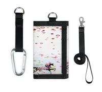 TropicalLife Magia Fiori Cavallo Carrozza Portafoglio Sottile Piccola Tasca Organizzatori di Soldi Borsa Cavallo Leggero Portatile Cambiamento Borsa